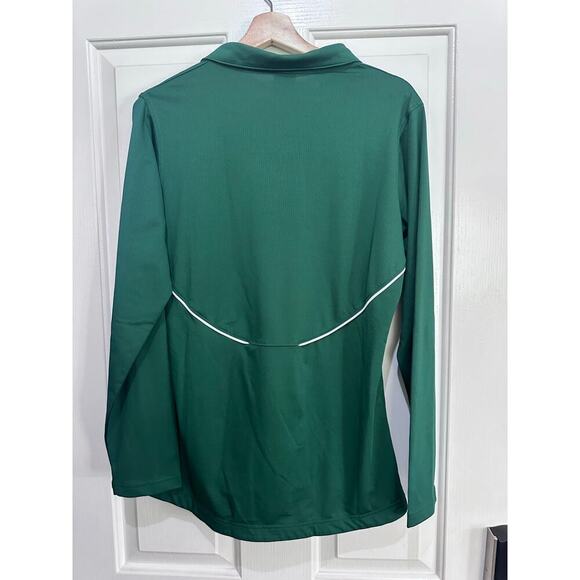 Nike Dri-Fit Green Quarter Zip Basketball Warm Up Track Jacket Size Large - Picture 3 of 4